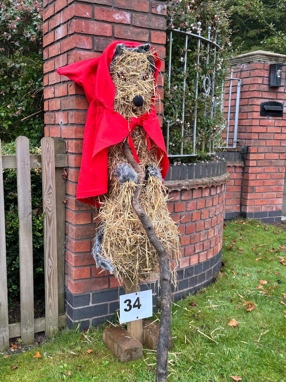 Red Riding Hood scarecrow
